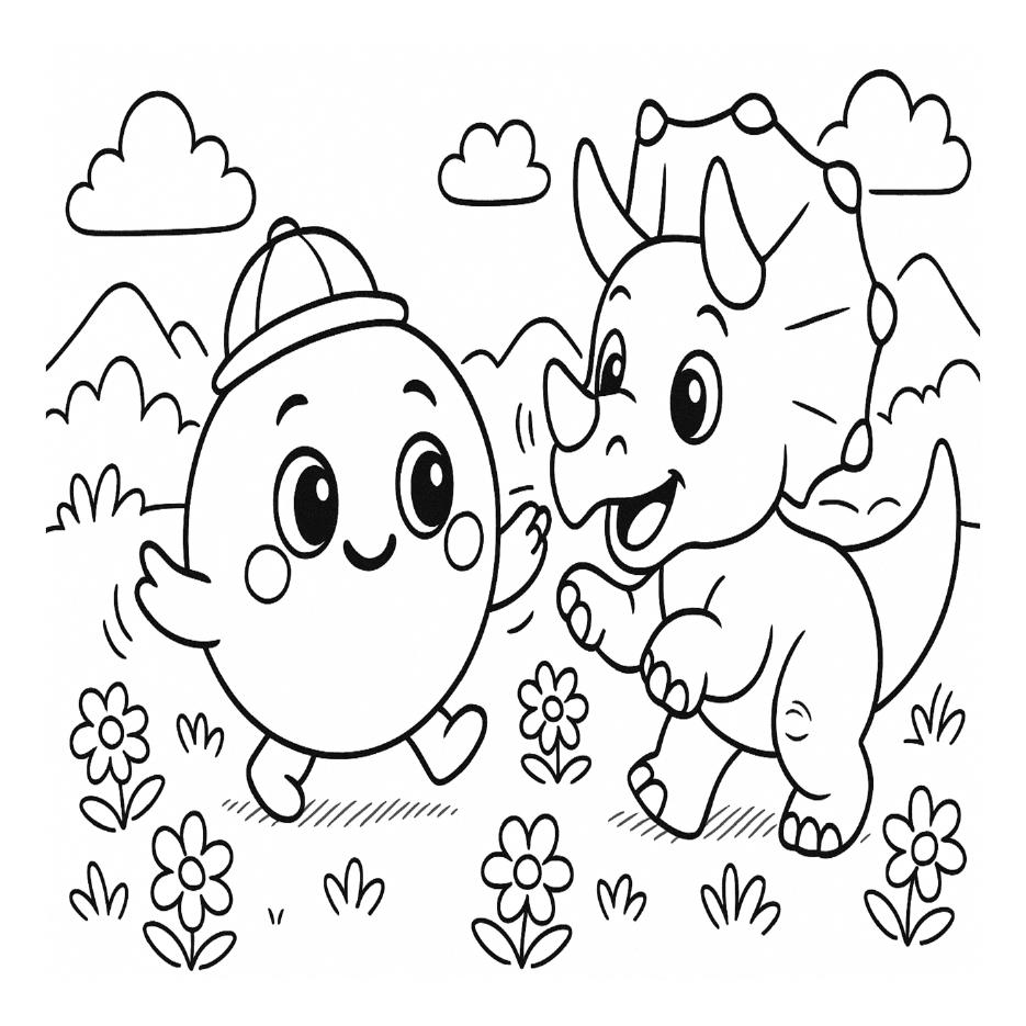 Desenho para colorir: Ninho de filhotes
