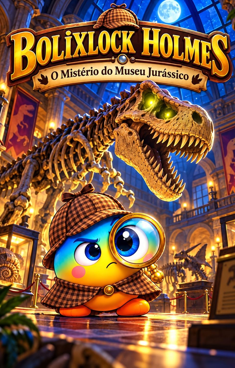 Capa: Bolixlock Holmes: O Mistério do Museu Jurássico