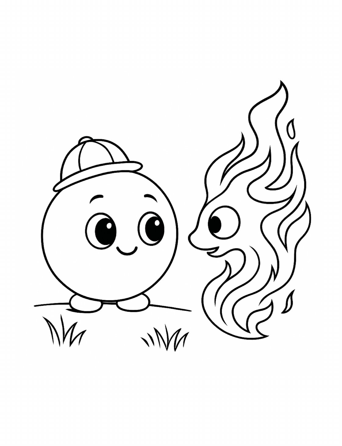 Desenho para colorir: Passeio ao sol