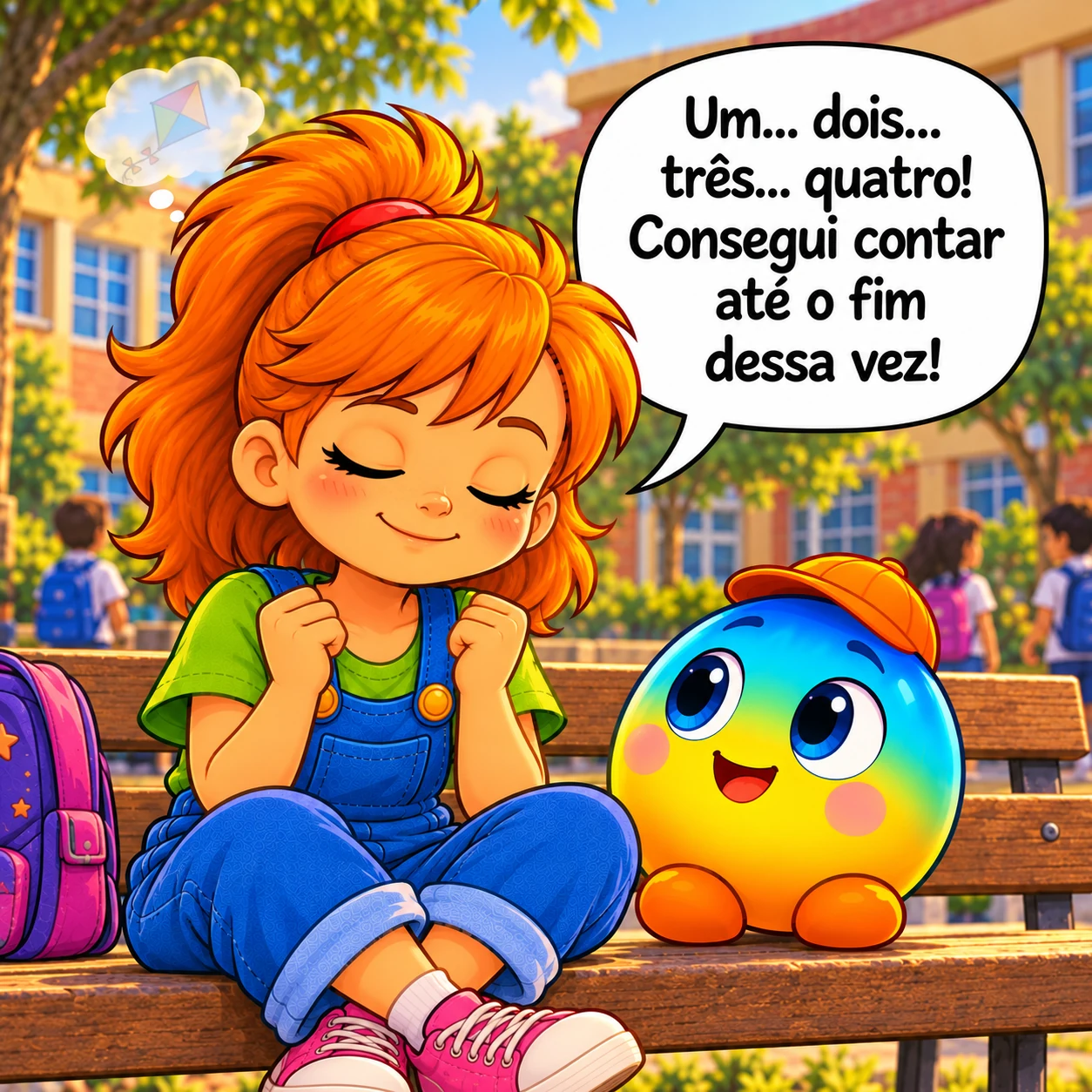 Lena consegue contar até quatro